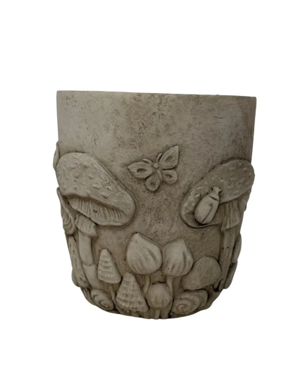 Mushroom Planter Cottage Garden Cement Look Butterfly Woodland‎ Forest Medium